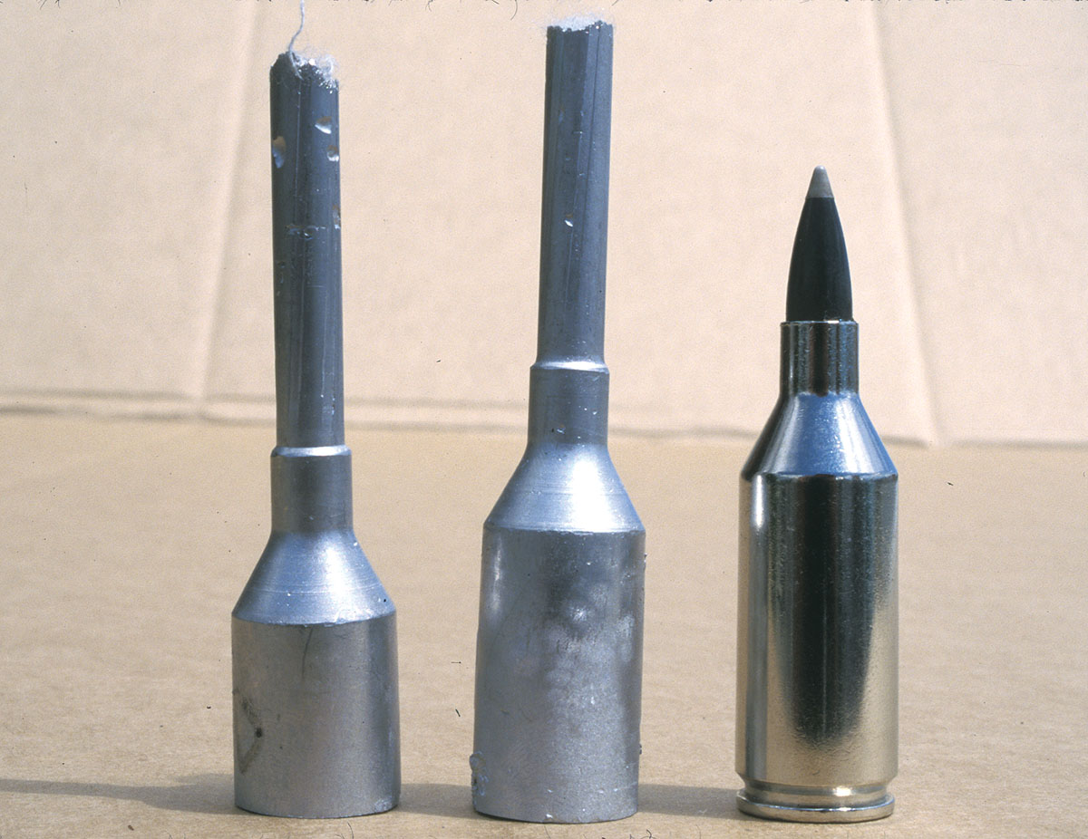 Chamber casts of a new barrel and the same one after several hundred rounds showed no erosion.